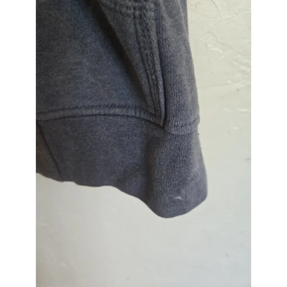 Carhartt Spellout‎ Full Zip Up Hoodie YOUTH 8/10 Sweatshirt Gray/blue